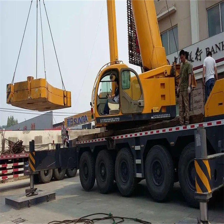 正阳当地吊车出租|机器吊装|75吨|工厂搬迁服务